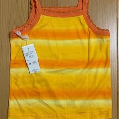 値下‼️未使用 ﾍﾞﾋﾞｰ95 刺繍肩紐キャミソール  ｵﾚﾝｼﾞｸﾞﾗﾃﾞｰｼｮﾝの画像