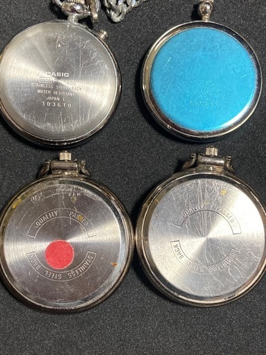 SEIKO  CASIO  Quartz懐中時計4個セット