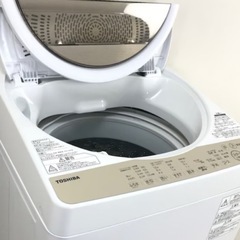 (送料無料) 2022年 極美品 7kg 洗濯機 TOSHIBA 布団が洗える大容量 パワフル浸透洗浄 ⑦の画像
