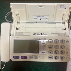  SHARP シャープ FAX付き電話機 UX-810（通話OK・FAX受信のみ可）
の画像