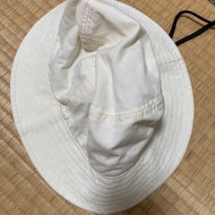 帽子　コットン　白　アイボリーの画像