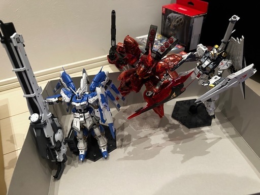 【急募/引取限定】総額6万円超！ガンプラ完成品7体セット（MGEX・チタニウム限定版など）