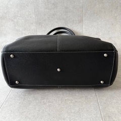 美品 土屋鞄 トートバッグ A4収納可能 ユニセックス シボ革 黒 オールレザー ツチヤの画像