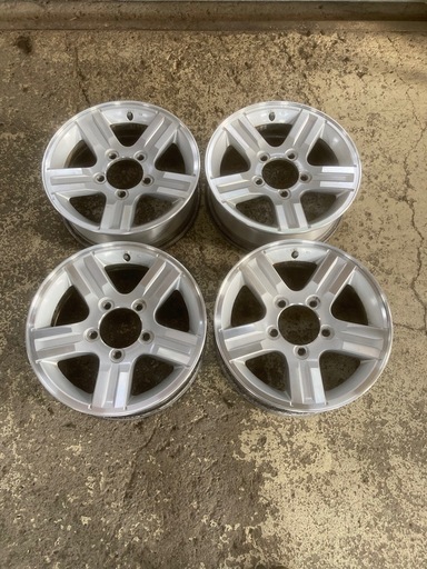 スズキ ジムニー JB23 純正 アルミホイール 4本セット 16x5.5JJ シルバー 5H PCD139.7 OFF+22 