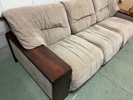 karimoku カリモク 3人用 ソファ トリプルソファ ファブリック 幅210cm×奥行90cm×高さ70cm 