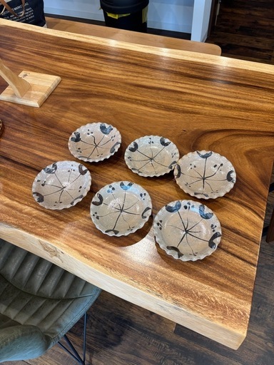 唐津焼き小皿6枚