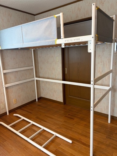 【美品・引き取り限定】IKEA ロフトベッド VITVALシングル