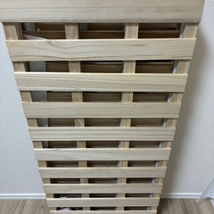 すのこベッド　4つ折り式　箱ありの画像