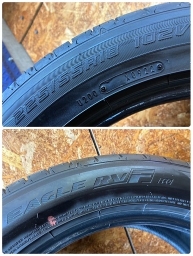 他ご成約、?225/55R18?18インチサマータイヤ?グッドイヤーイーグルRVF??️日本製サマータイヤ4本セット‼️