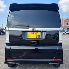 車検取立て！R10/5まで　H25 N-BOXカスタム　G Lパッケージ　ゴーストフィルム施工済　人気のブラックの画像