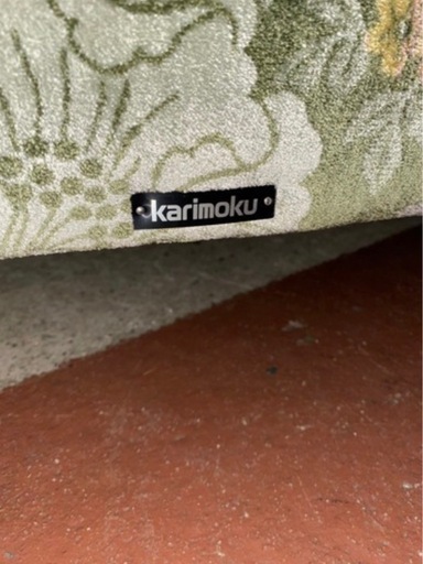 カリモク karimoku 3人掛 ソファ 花柄 金華山 コロニアル