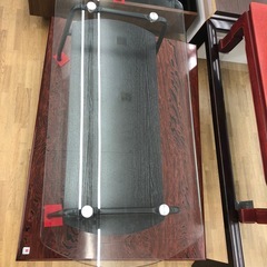 【ドリーム川西店御来店限定】 ☆ジモティー見たよ♪割引☆ ガラスセンターテーブル／クリーニング済み【99560000067851】の画像