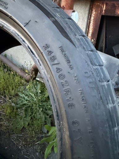 バリ溝　24年製　245/40ZR/18夏タイヤ4本セット