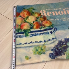 新品未使用　スリーコインズ　ルノワール 静物画 クッションカバーの画像