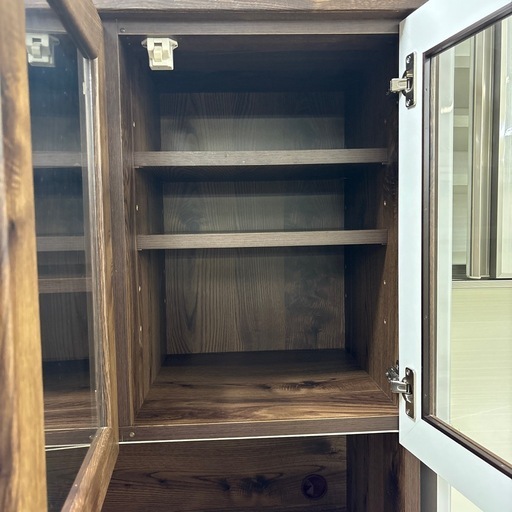 収納家具 【ジャングル深井店】システムキッチンボード ブラウン 収納 
