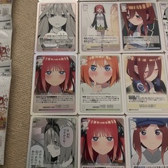 五等分の花嫁　お祭り　カード6パック開封の画像