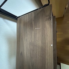 【ニトリ Nポルダ 幅80cm 突っ張りラック】引き出し付きの画像