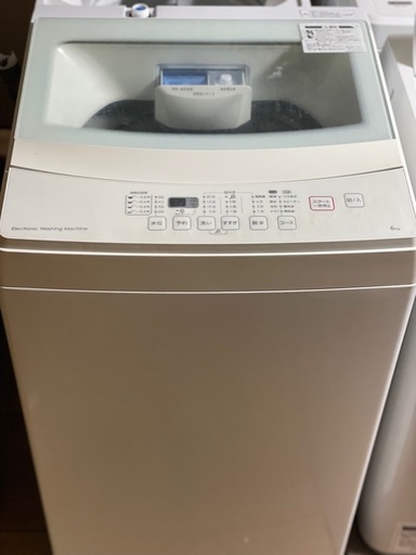 ニトリ（NITORI） 買い替え応援セール 中古 洗濯機 一人暮らし 6.0kg 送料・設置込み可　洗濯機　6kg NITORI 2019年【分解クリーニング済み】