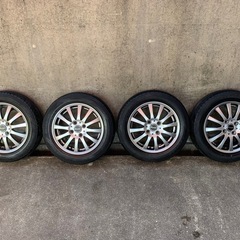 中古　155/65-14　アルミホイール　夏タイヤ　ダンロップ　2022年11週の画像