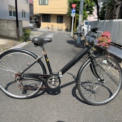 自転車 27インチ 黒の画像
