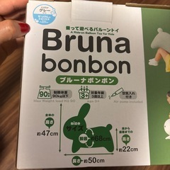 乗って遊べる　ブルーナボンボンの画像