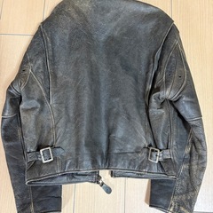 【セール中✨】革ジャン シングルライダースジャケット 牛革 バイクの画像