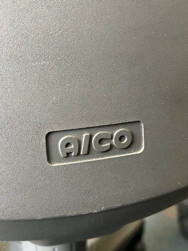 AICO アイコ レザー調 オフィスチェア 4脚セット 事務椅子 回転椅子 ブラック」