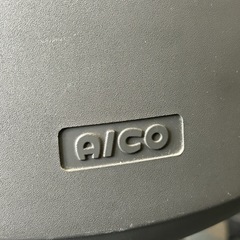 AICO アイコ レザー調 オフィスチェア 4脚セット 事務椅子 回転椅子 ブラック」の画像