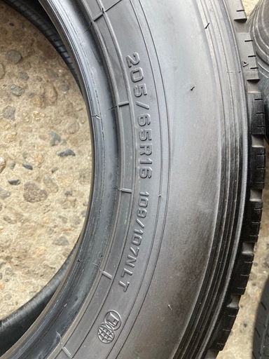 205/65R16 109/107Ｎ　ダンロップ　ライトトラックタイヤ　6本