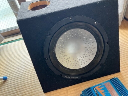 BOX付きサブウーファー＆アンプ＆スピーカーセット