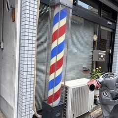 【商品名】 理容室 サインポール 回転灯 バーバーポール 業務用 レトロの画像