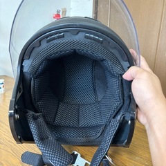 【美品】二輪用黒ジェットヘルメットの画像