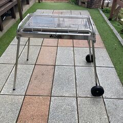 LOGOS ステンレスBBQグリル 高さ80cm キャスター付きの画像
