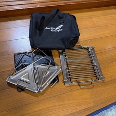 受け渡し予定者様あり　
BBQ コンロ　焚き木台  キャンプ用品 の画像