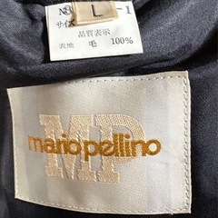 mario pellino ストライプ メンズスーツ セットアップ　毛100%の画像