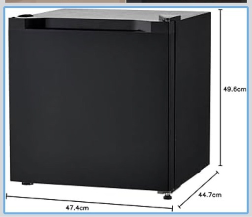 アイリスプラザ 冷凍庫 31L 2022 ブラック 中古 冷蔵庫 買取 引取 PF-A31FD-B 直冷式 1ドア 