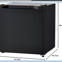 アイリスプラザ 冷凍庫 31L 2022 ブラック 中古 冷蔵庫 買取 引取 PF-A31FD-B 直冷式 1ドア の画像