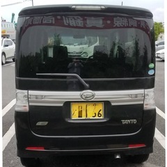 ダイハツ タントカスタム ターボ 車検 ナビ ETC 軽自動車 即日の画像