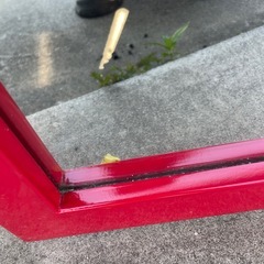 スタンドミラー 姿見 縦鏡 赤枠の画像