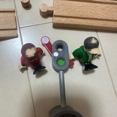 BRIO レールセット　駅　鉄橋　木製レールの画像