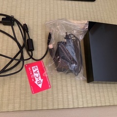 SONY液晶テレビ、外付けハードディスク付きの画像