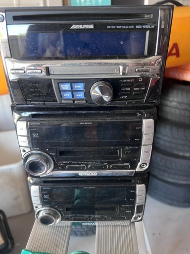 CD MD オーディオセット (1104) 玉野のカーオーディオの中古あげます