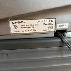 カシオ　レジ　　TK−−110の画像