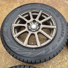 215/65R16 8部山 ヨコハマ ice GUARD アルミ付 4本の画像