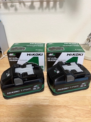 未使用 HiKOKI 36V 高出力 バッテリー BSL3640MVT  2個セット