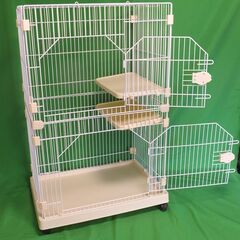 ★【引き取り限定～早いもの勝ち！】2段 猫ケージ ・キャットケージ 猫ゲージ キャットハウス（天井付）★の画像