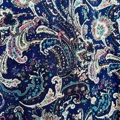 【美品】ペイズリー柄：ワンピース レディースM 七分袖の画像