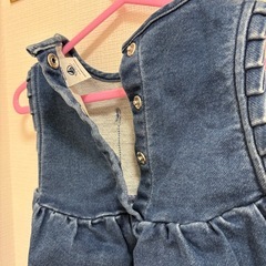 子供服　ベビー服　プチバトー　女の子　ジャンパースカート　美品の画像