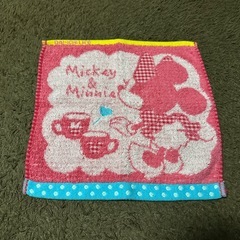 【多数出品中】  ミッキー＆ミニー  ハンカチタオル２枚セット!!の画像