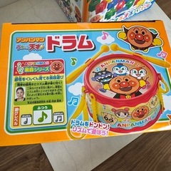 【新品】アンパンマン ドラム　まるまるパズル　セットの画像